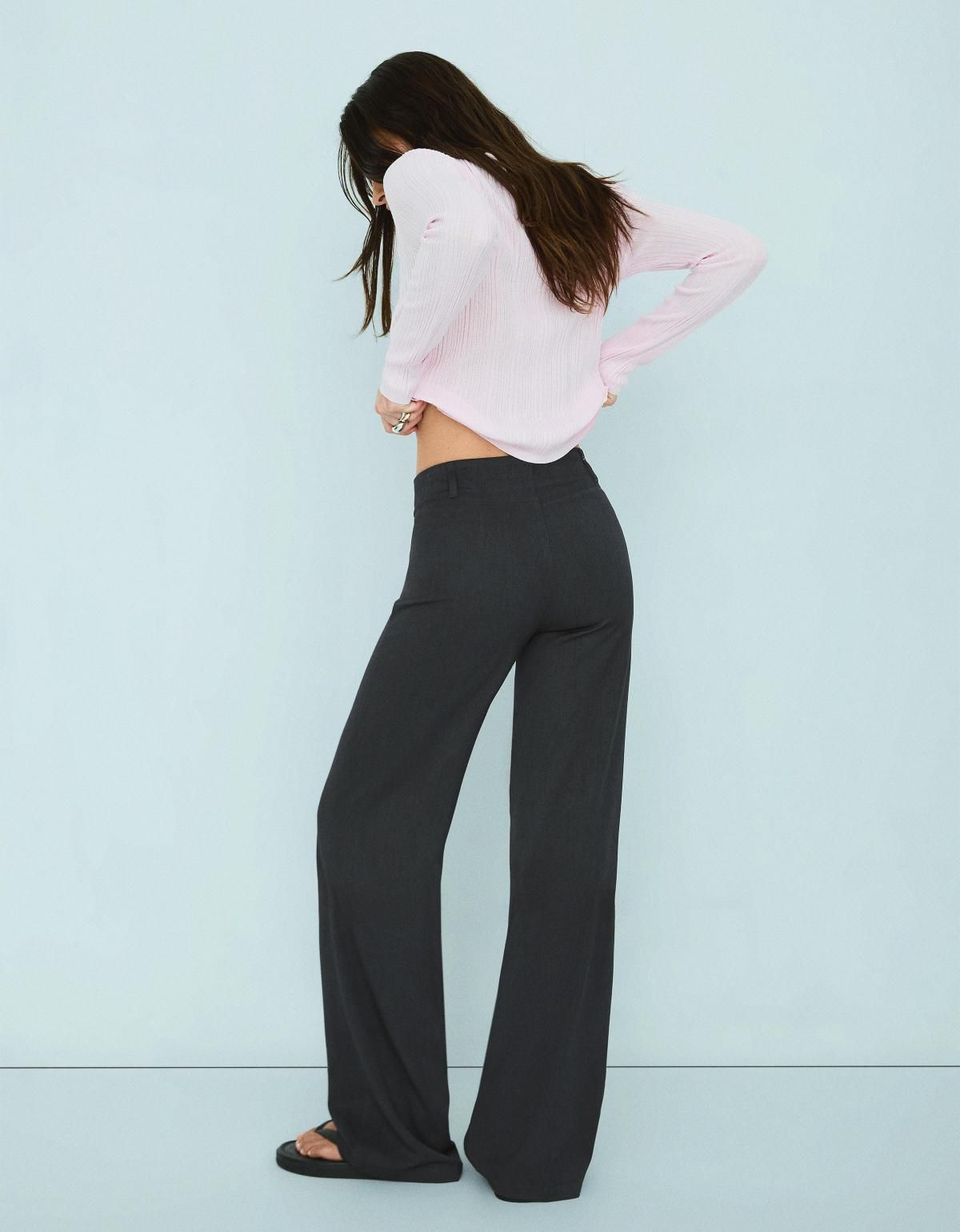 버쉬카 모던 와이드핏 와이드 팬츠 5095/741 DARK GREY - 상세 이미지 3