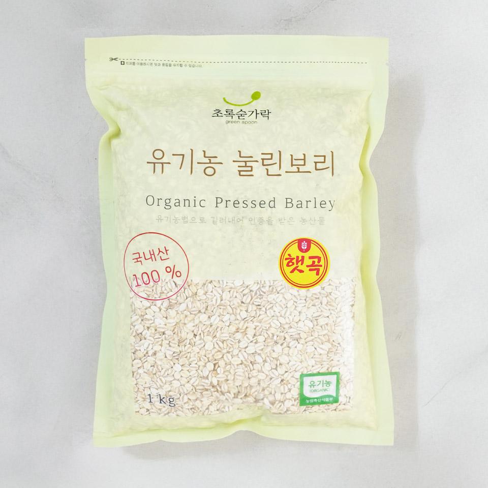 메가마트 유기농 눌린보리쌀 1kg - 메인 이미지