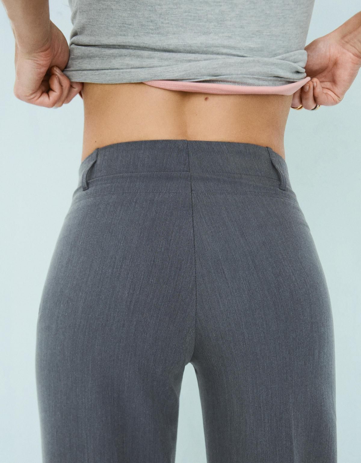 버쉬카 트렌디 와이드핏 슬랙스 팬츠 5095/741 GREY - 상세 이미지 3