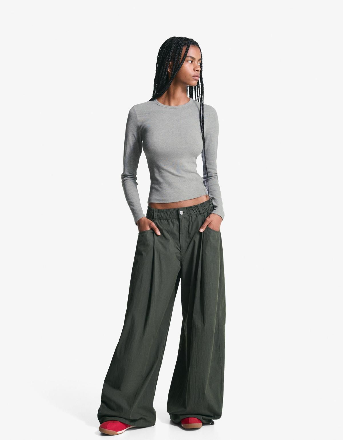 버쉬카 베이직 라이트그레이 긴팔 티셔츠 7802/152 DARK GREY - 상세 이미지 5
