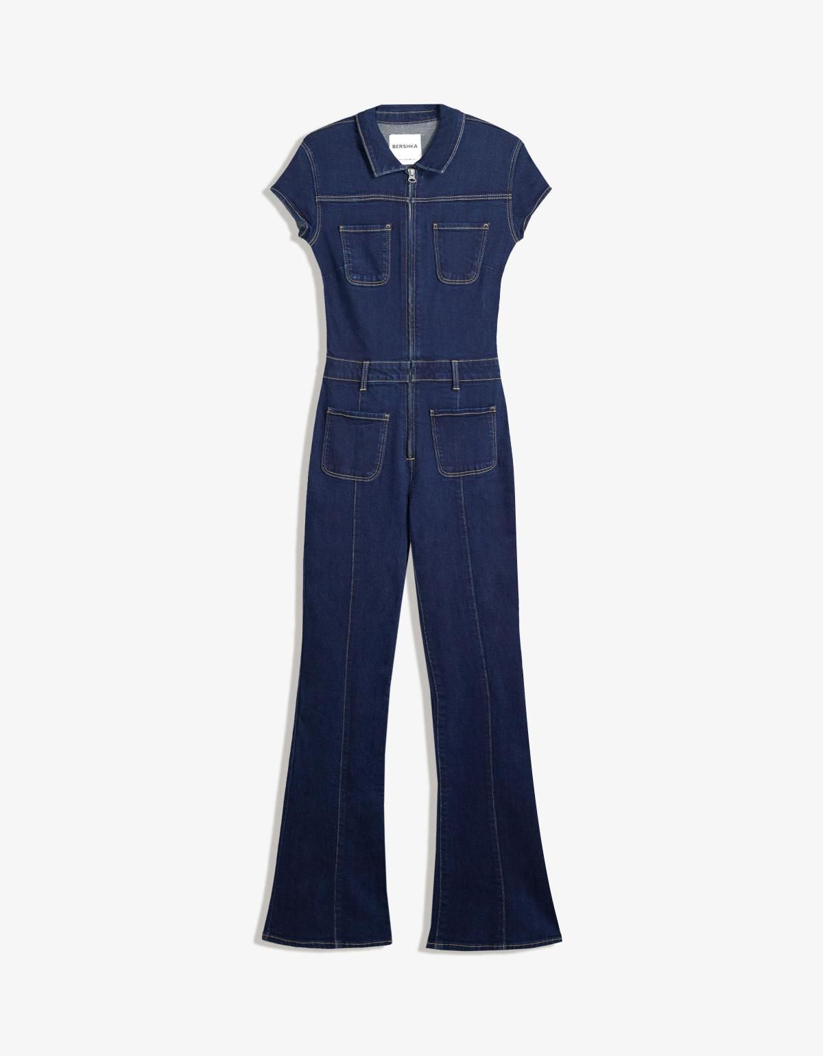 버쉬카 트렌디 데님 점프수트 8499/534 NAVY - 메인 이미지