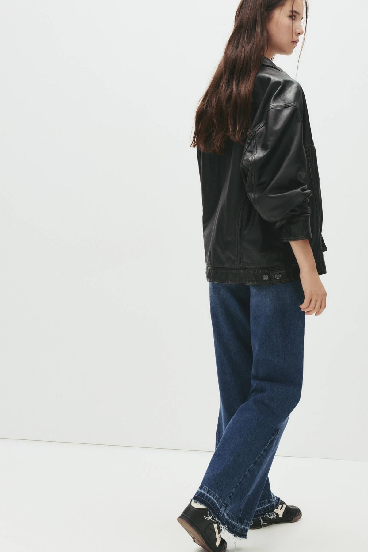 풀앤베어 트렌디 와이드핏 데님 부츠컷 청바지 7687/325 MEDIUM BLUE - 상세 이미지 5
