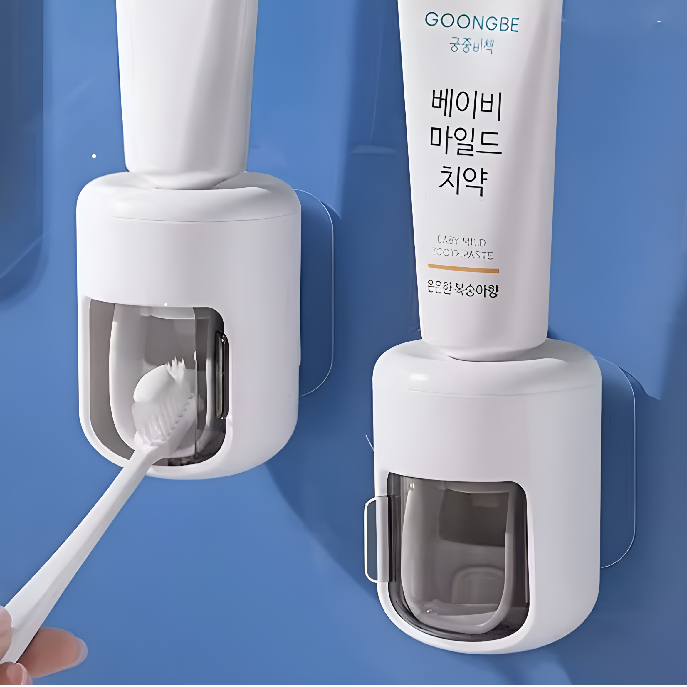PDG 무타공 치약 짜개 자동 디스펜서 - 상품 이미지