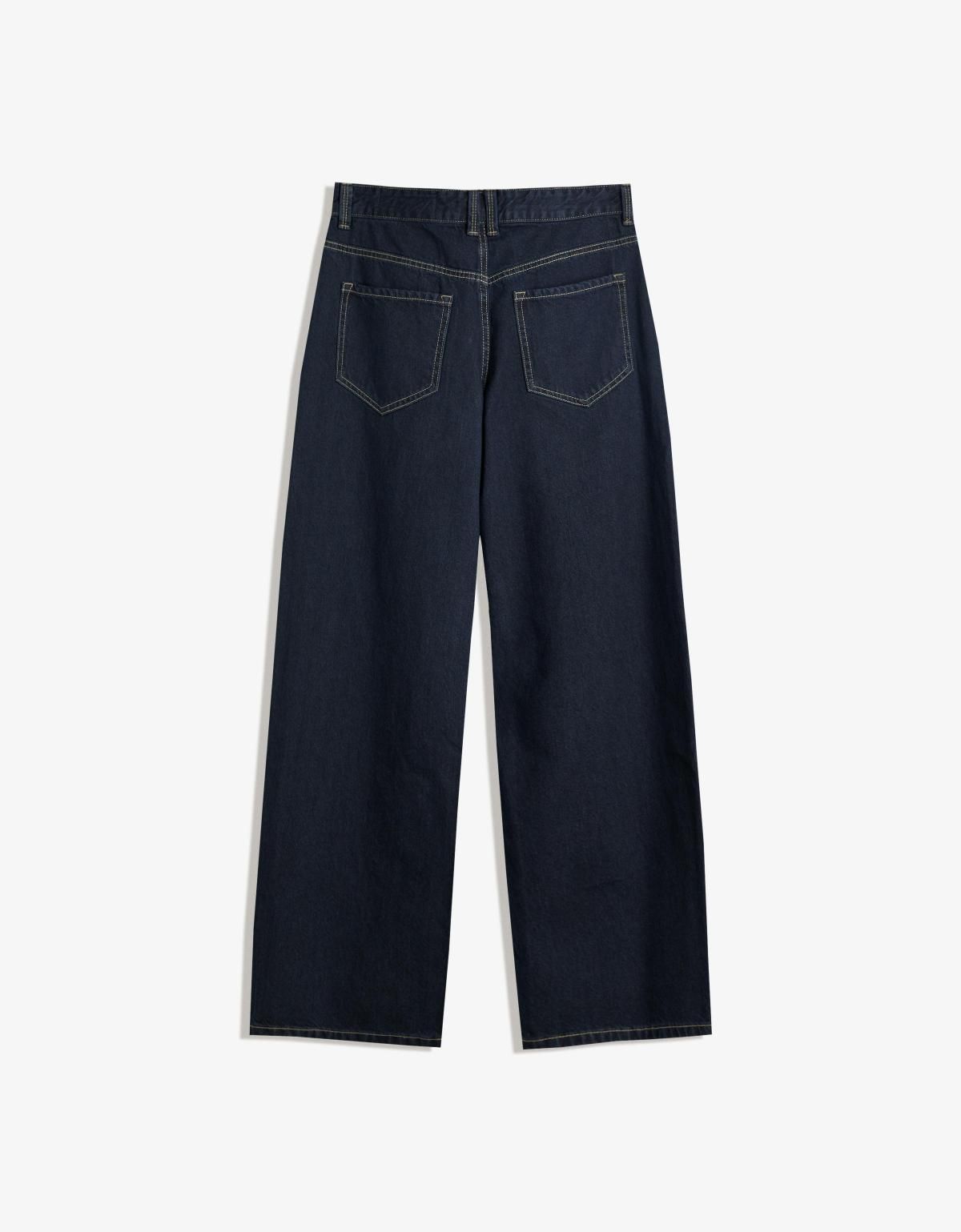 버쉬카 트렌디 와이드핏 데님 배기 진 5024/074 NAVY - 상세 이미지 3