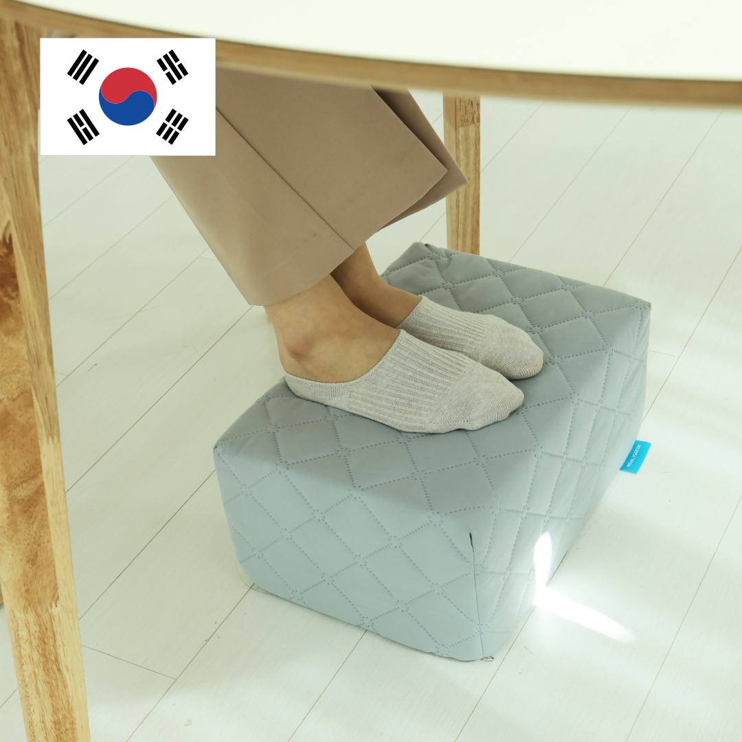 국산 사무실 책상 컴퓨터 의자 발받침대 다리받침대 쿠션 풋레스트 이미지