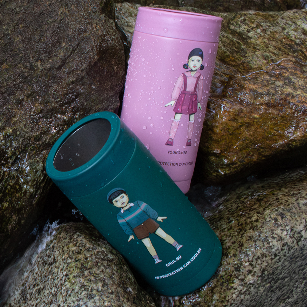 아필 오징어게임 더블월진공 보냉보온 캔쿨러 500ml - 상세 이미지 4