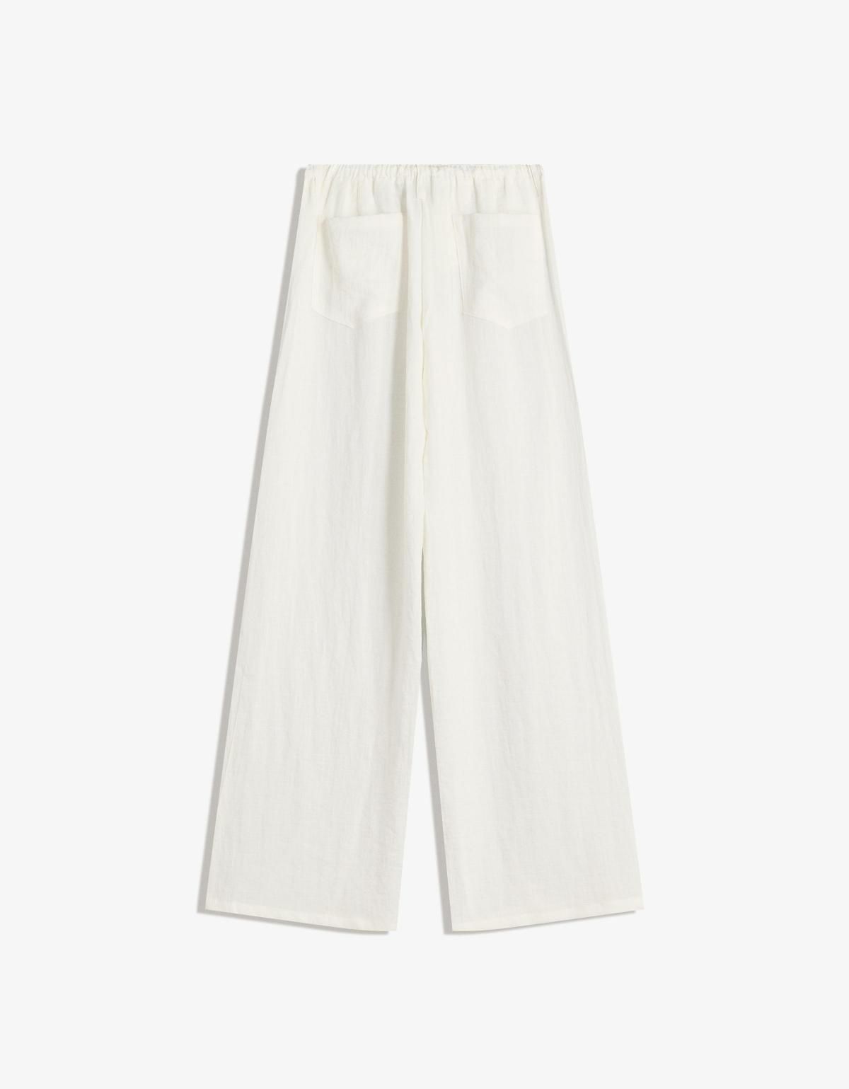 버쉬카 내추럴 루스핏 와이드 팬츠 5093/741 OFF WHITE - 상세 이미지 5