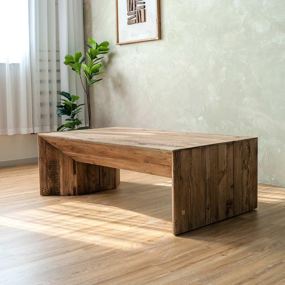 비올라 고재 원목 거실 소파 테이블 탁자