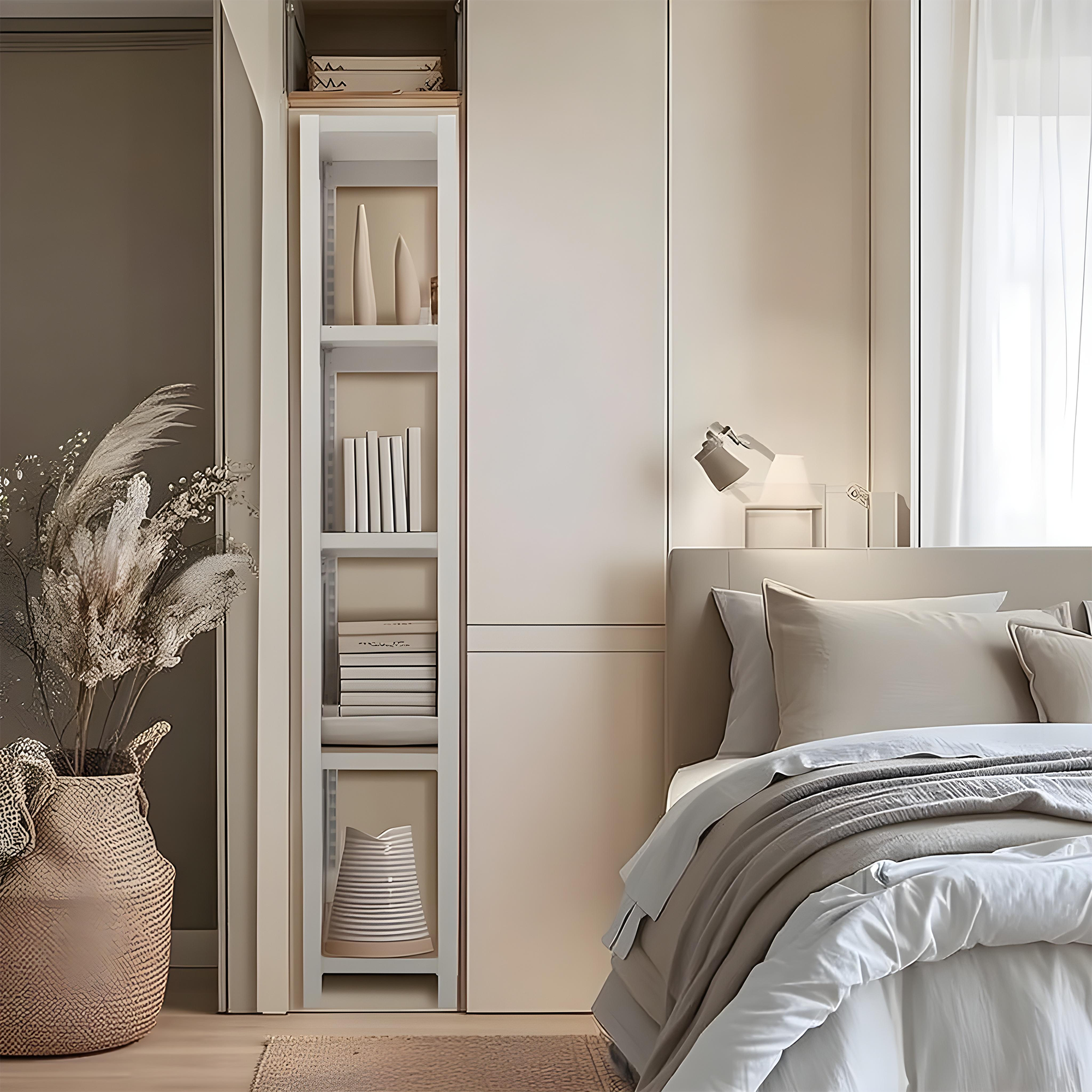 틈새선반 철제 슬림 세탁실 세제 주방 정리 베란다 선반 홈던트하우스 3040120 5단