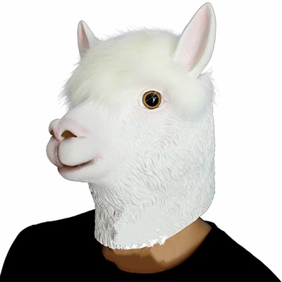 귀여운 다람쥐 가면 동물 탈 코스튬 분장 독수리 웃긴 코스프레 파티 마스크 알파카 헤드커버 - 상품 이미지
