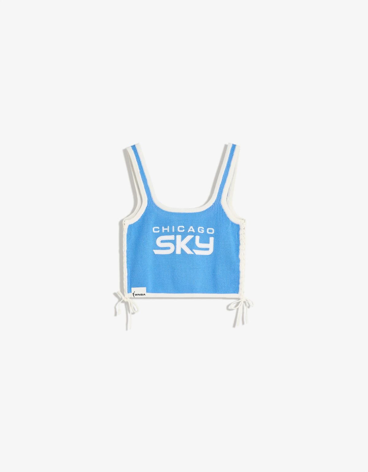 버쉬카 스포츠 WNBA 크롭 스트랩 민소매 탑 8746/686 BLUE - 메인 이미지