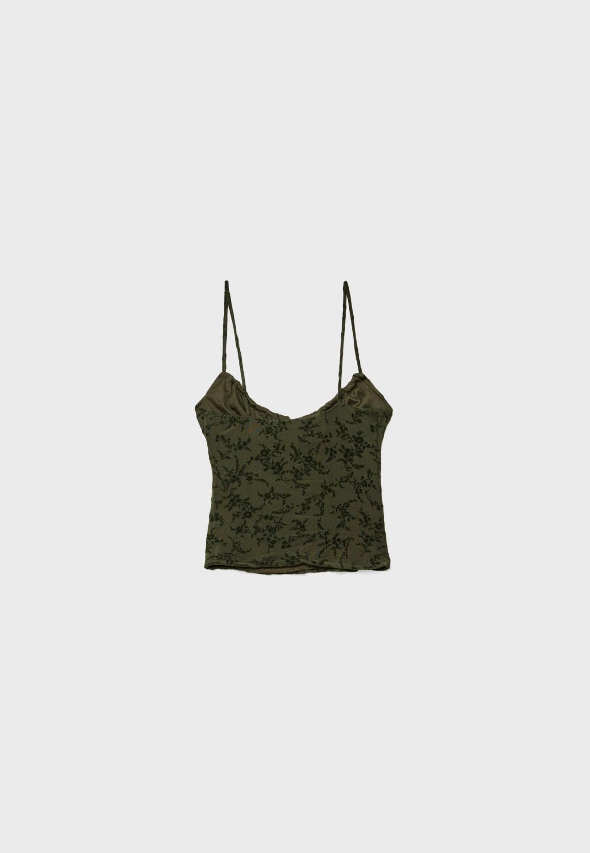 스트라디바리우스 카모플라주 프린트 스트랩 민소매탑 6770/892 KHAKI - 상품 이미지