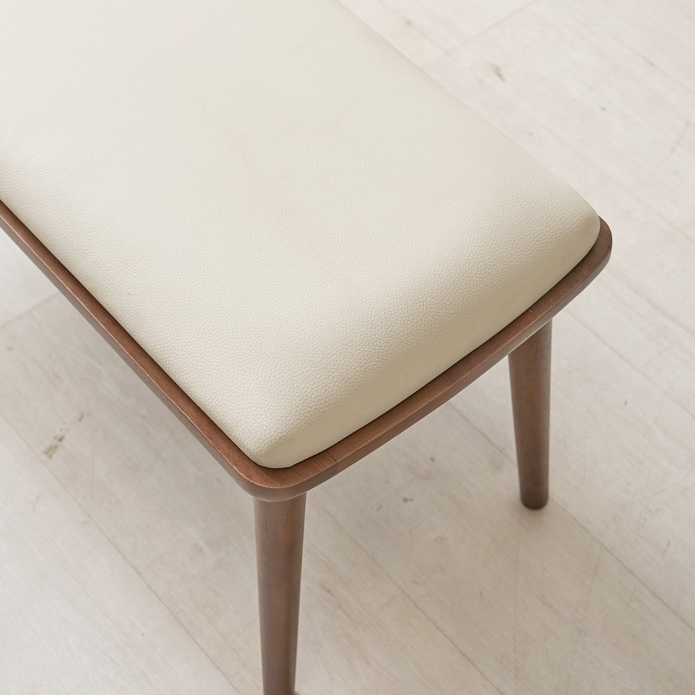 브로나 4인용 포세린 세라믹식탁 세트 원목 테이블 세라믹상판 식탁+의자2+벤치1, 1400mm, 월넛