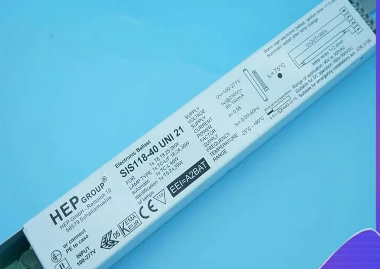 HEP 밸러스트 SIS118-40 UNI T8 20W30W40W T5 24W39W100-277V 넓은 전압