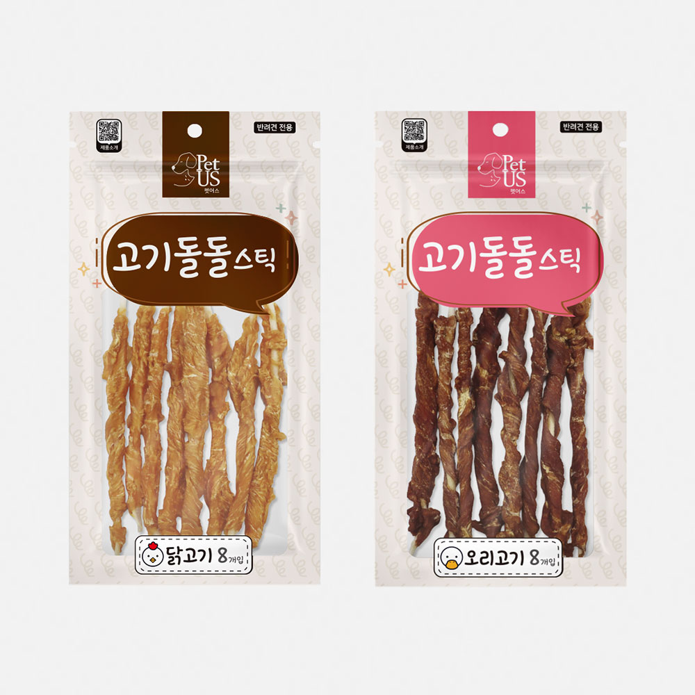 펫어스 고기돌돌스틱 강아지육포 강아지져키 간식 오리고기, 36g, 1개 - 상세 이미지 2