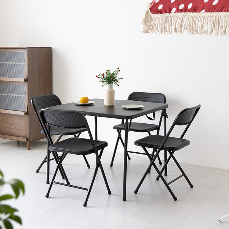 캠폴 캠핑 접이식테이블 4인세트 NT1320 블랙 5648.8906