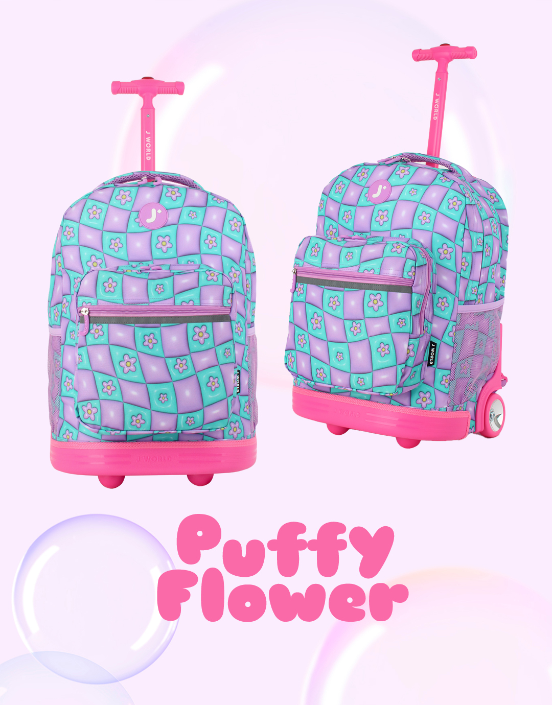 제이월드뉴욕 18인치 롤링백팩 신학기 학원가방 기내용 여행캐리어 출장 트롤리