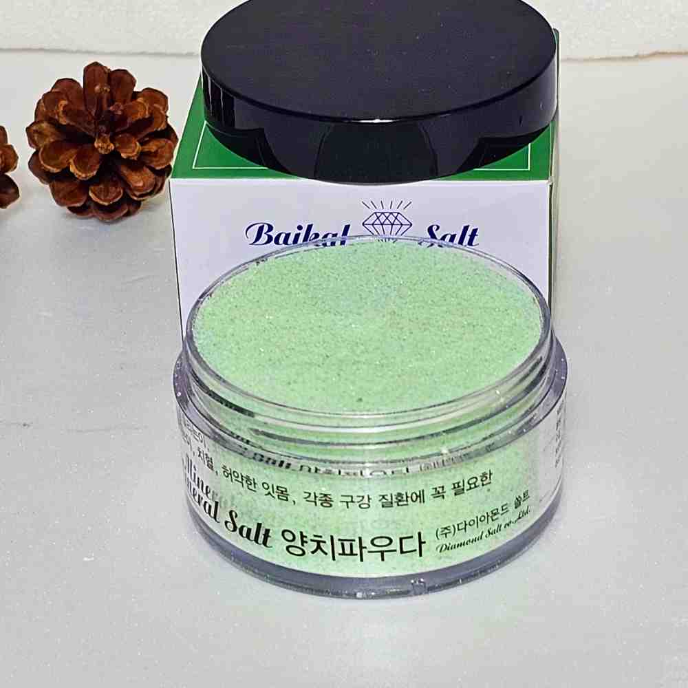 바이칼 다이아몬드 천연미네랄 자연 소금 치분(양치파우다) 150g - 메인 이미지