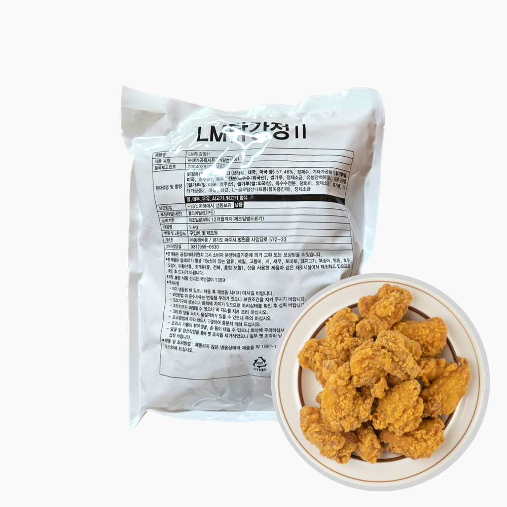 동해 LM닭강정 순살 치킨 가라아게 후라이드 1kg, 1개 - 상품 이미지