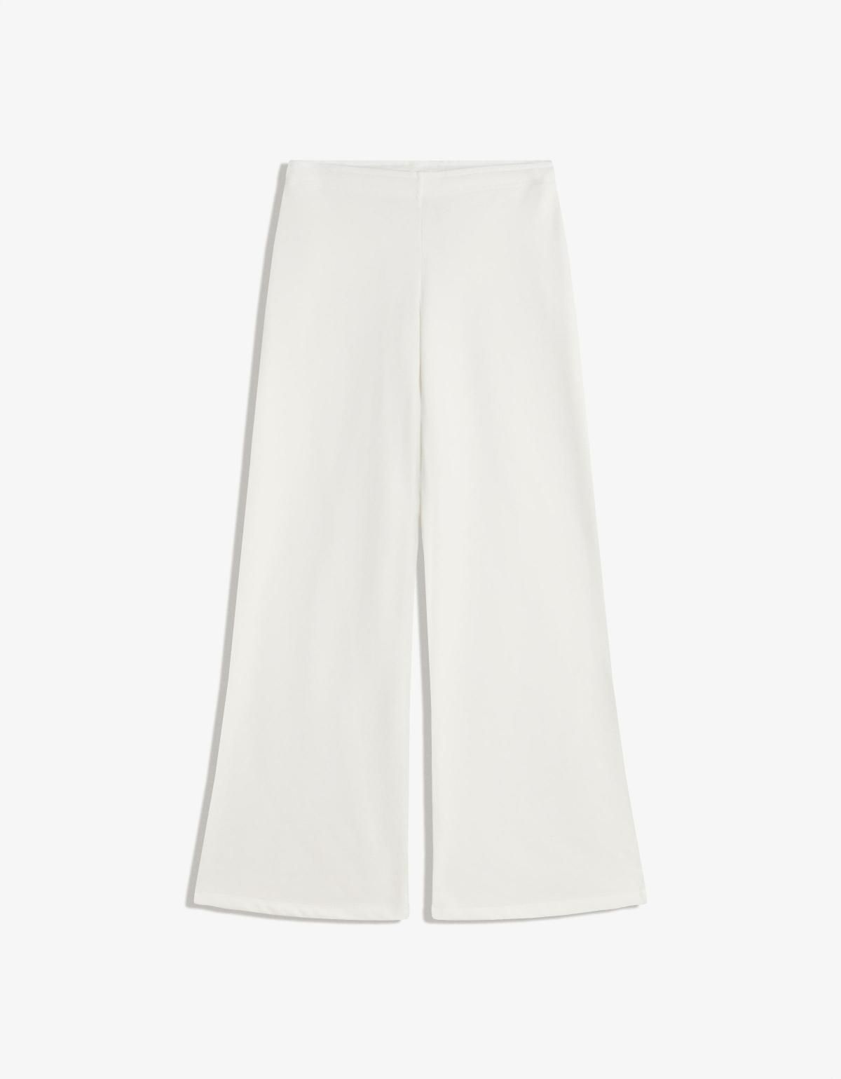 버쉬카 스터드 플러시 와이드 팬츠 5121/360 OFF WHITE - 메인 이미지