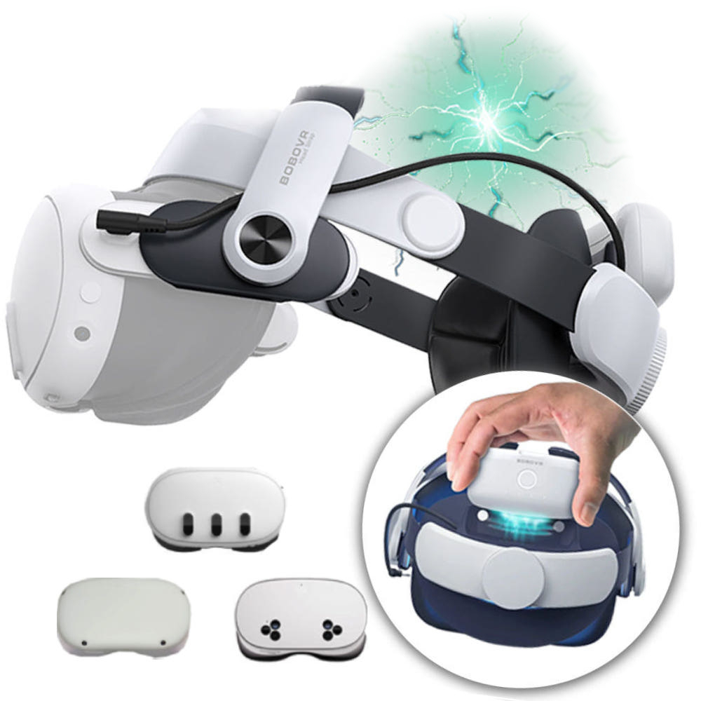 메타퀘스트3 s 스트랩 악세사리 BOBOVR M3PRO 헤일로 배터리 헤드 오큘러스