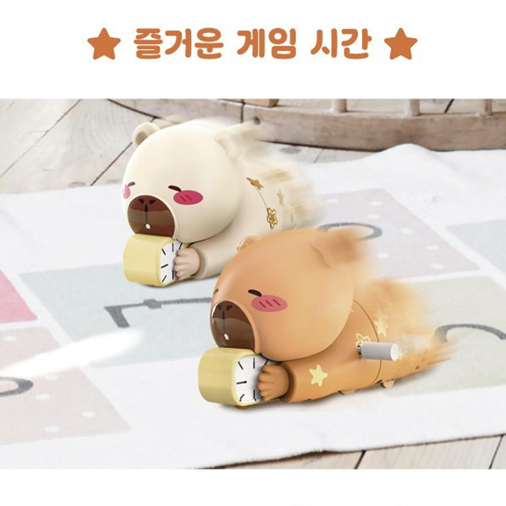 달려라 카피바라 미니 게임 태엽 유아 움직이는 장난감 선물 - 상세 이미지 2