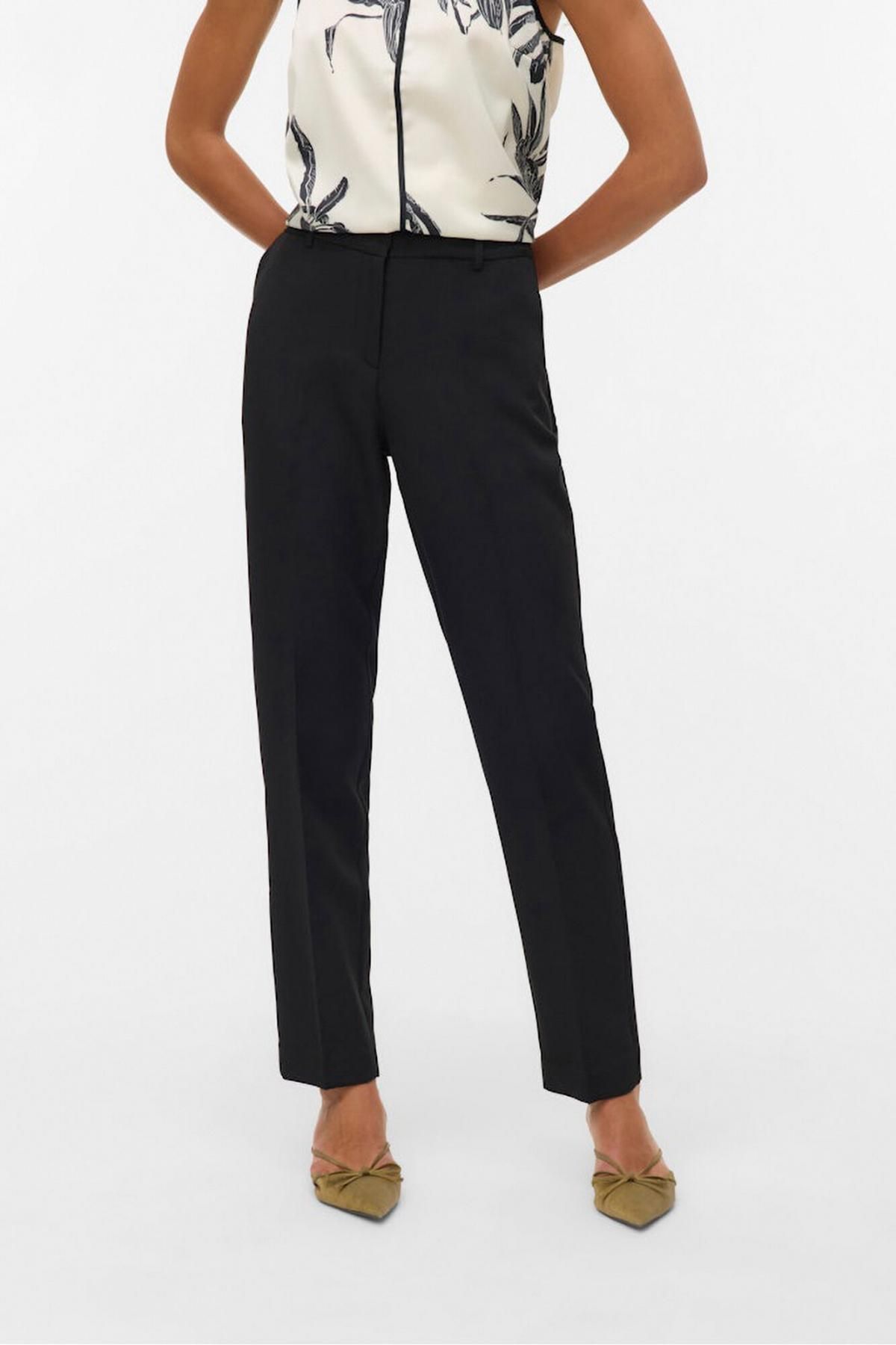 베로모다 하이웨이스트 슬림핏 테크니컬 정장 팬츠 3722153 NEGRO - 상품 이미지