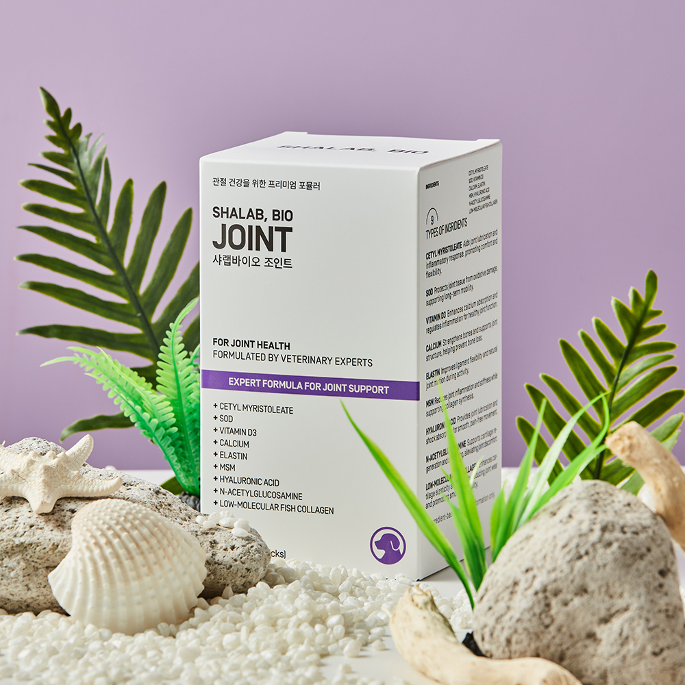 [서울대 수의학 교수 포뮬러] 샤랩바이오 강아지 관절 영양제 조인트 슬개골 연골 노견 근력 탈구 고관절 30포, 1개 - 상세 이미지 5