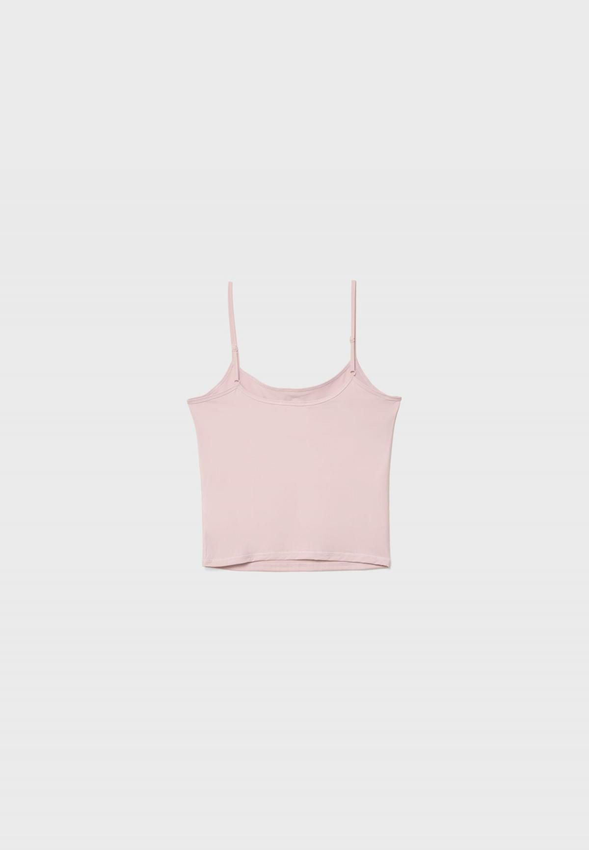 스트라디바리우스 베이직 슬림핏 스트랩 민소매 탑 7680/876 BUBBLEGUM PINK - 상세 이미지 3