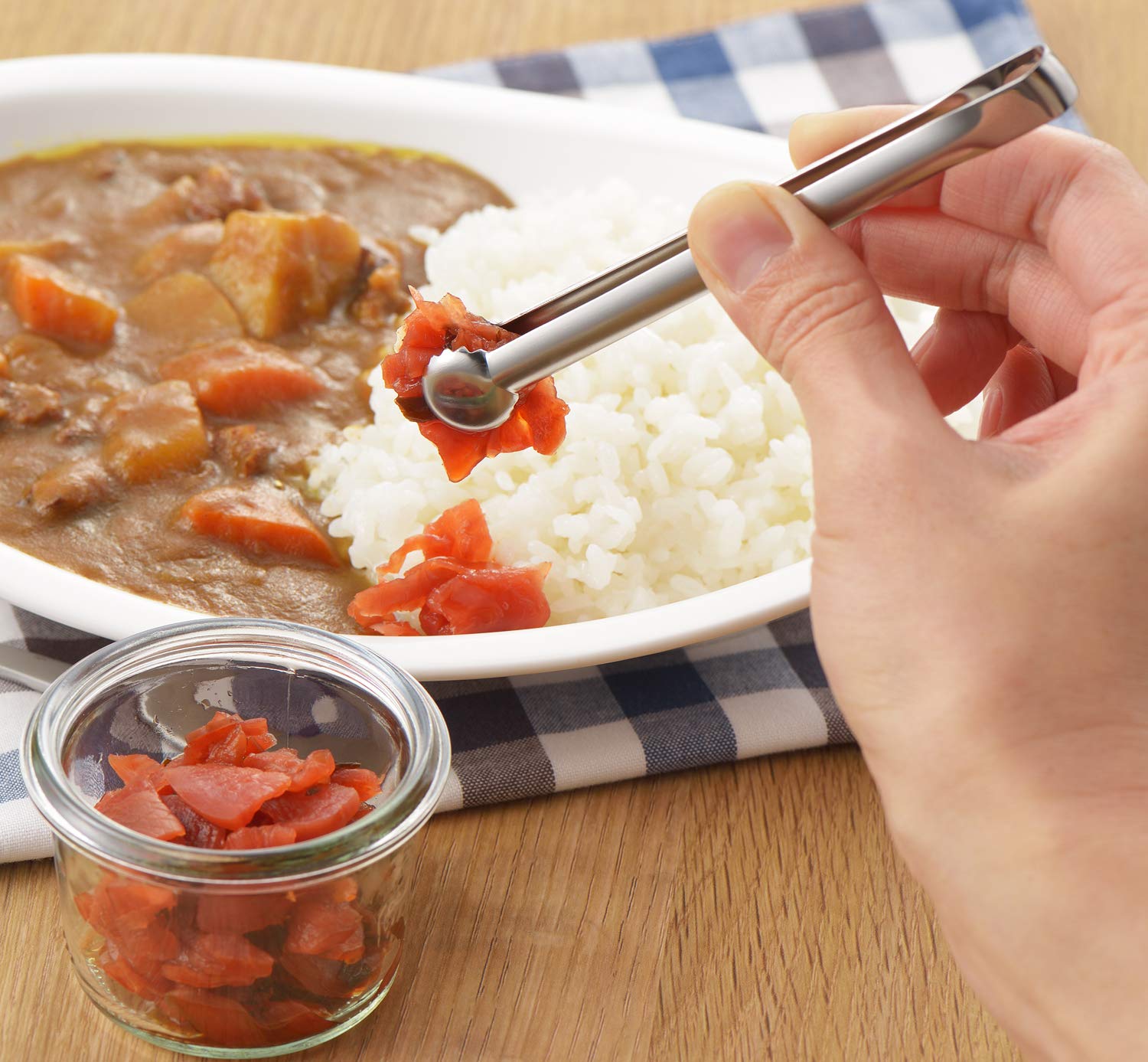 요시카와 스텐 병조림 집게 주방 요리 피클집게 이미지 3