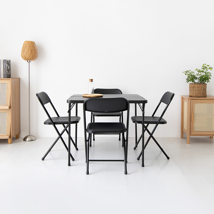 캠폴 캠핑 접이식테이블 4인세트 NT1320 블랙 5648.8906