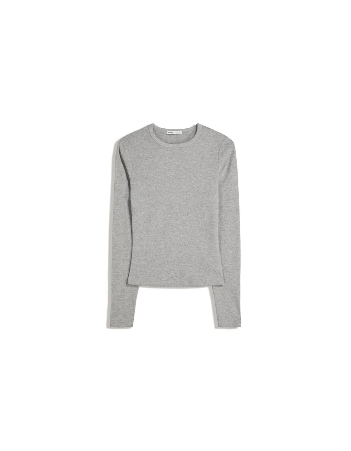 버쉬카 베이직 라이트그레이 긴팔 티셔츠 7802/152 DARK GREY - 상품 이미지