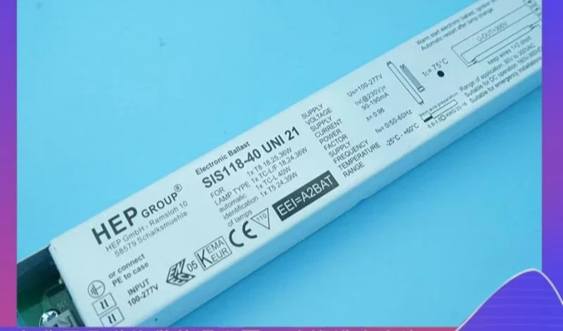 HEP 밸러스트 SIS118-40 UNI T8 20W30W40W T5 24W39W100-277V 넓은 전압