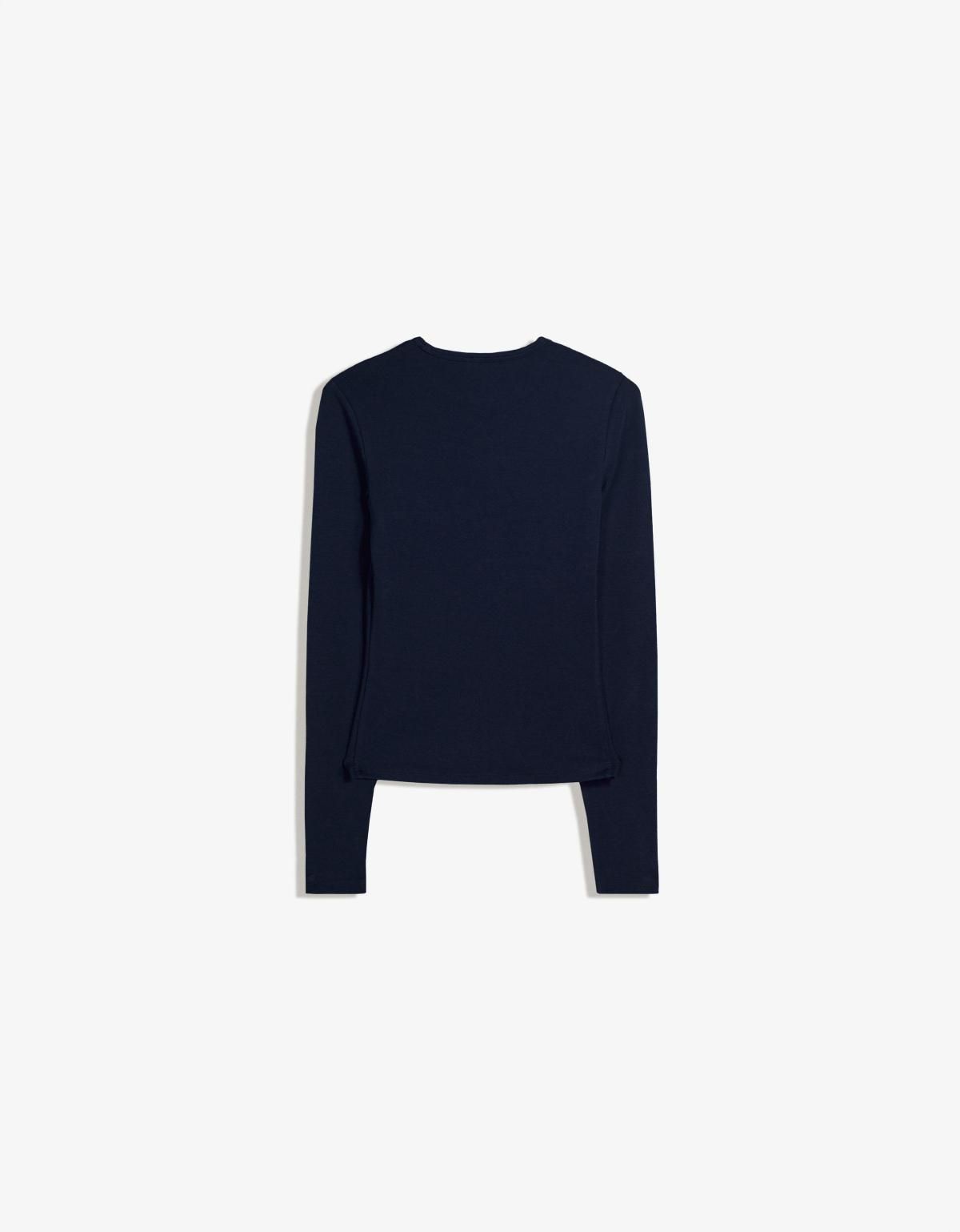 버쉬카 베이직 네이비 라운드넥 긴팔 티셔츠 7802/152 NAVY - 상세 이미지 3