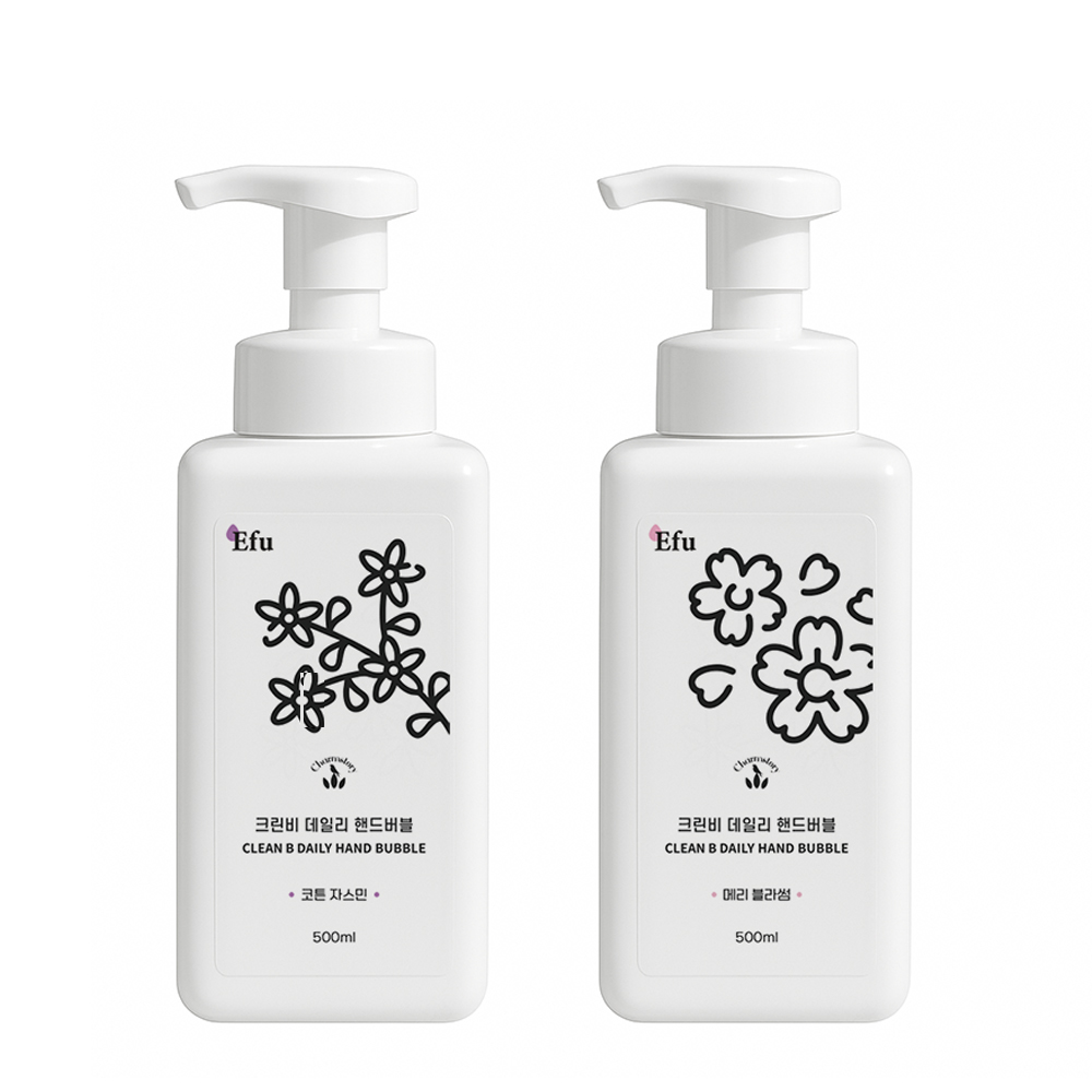에퓨 핸드버블 워시 보습 히알루론산 핸드솝 거품비누 저자극 7가지 허브 유수분밸런스 산뜻한 느낌