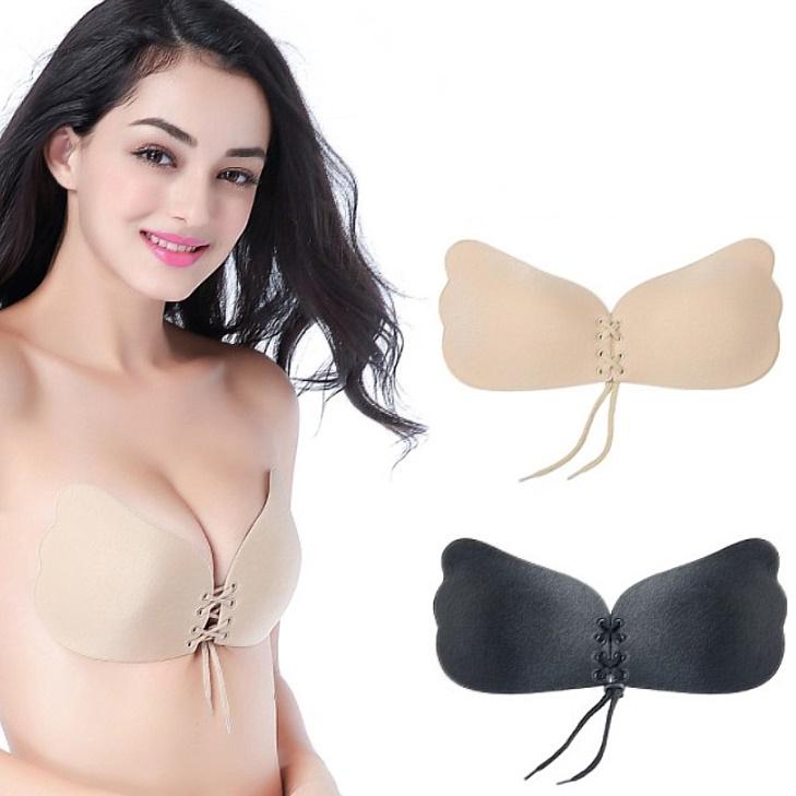 노 끈 브라 붙이는 끈없는브라 웨딩 브 라 누드 - 메인 이미지