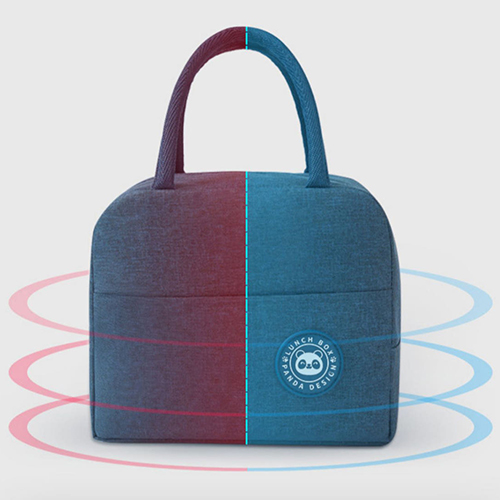 판다 미니 도시락 직장인 피크닉 은박 손잡이 보온 보냉백 주문제작