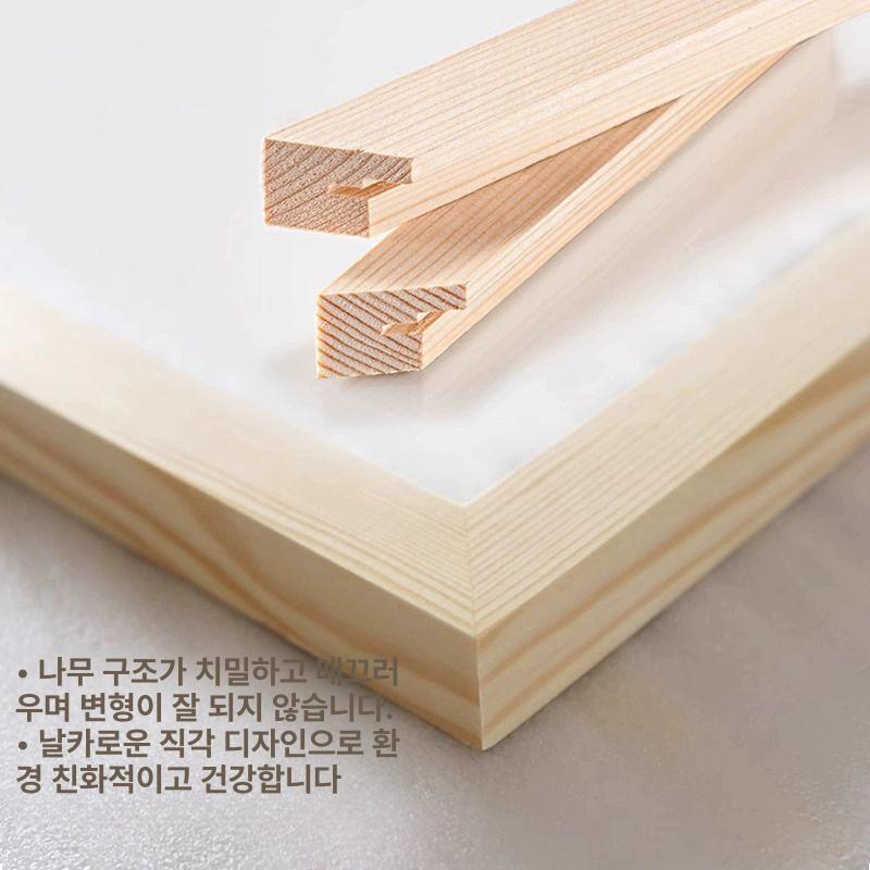 보석십자수 원목 액자 인테리어 거실 목재 블랙 걸이형 정사각형 6인치 15.2x15.2 가능 - 상세 이미지 5