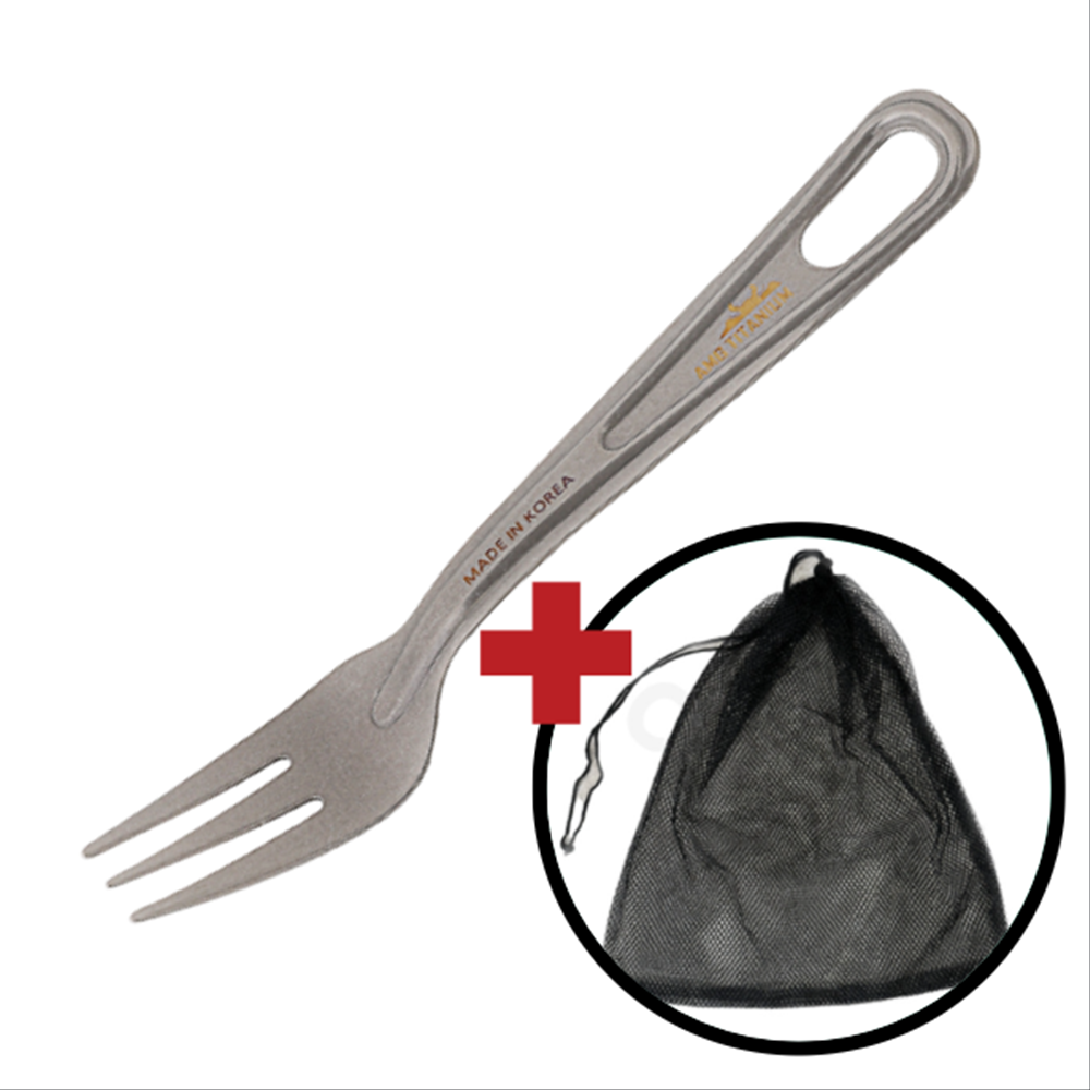 AMG 티타늄 포크 캠핑 백패킹 포크