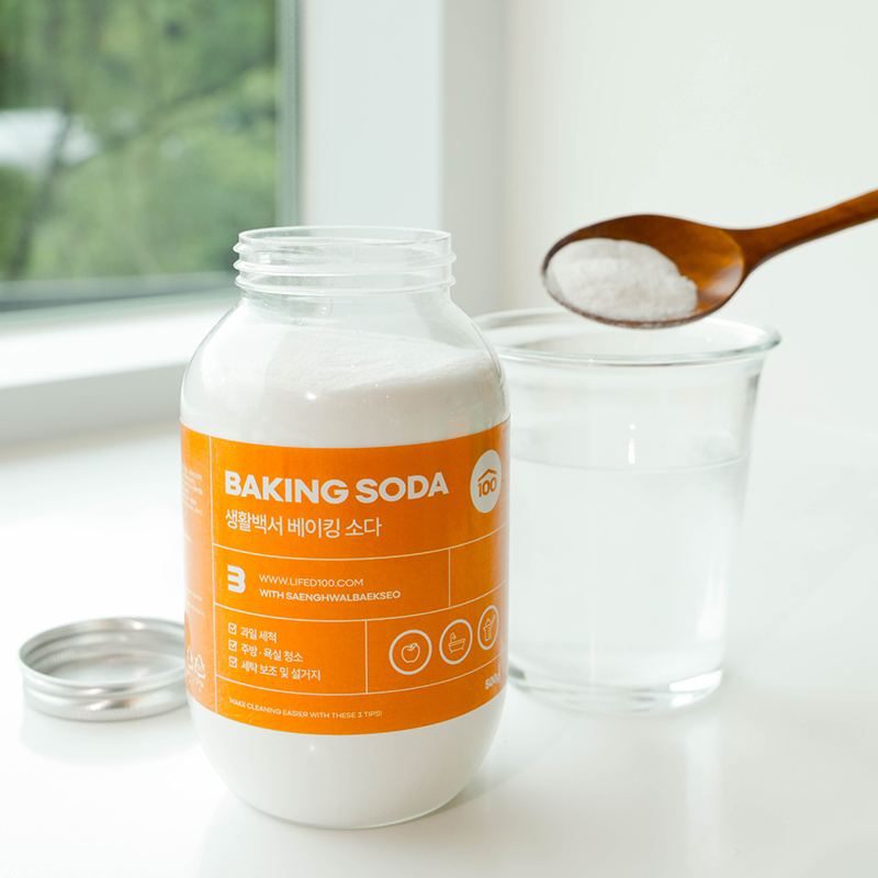 생활백서 과탄산소다 구연산 베이킹소다 3종세제 주방청소 물때 기름때 제거 500g