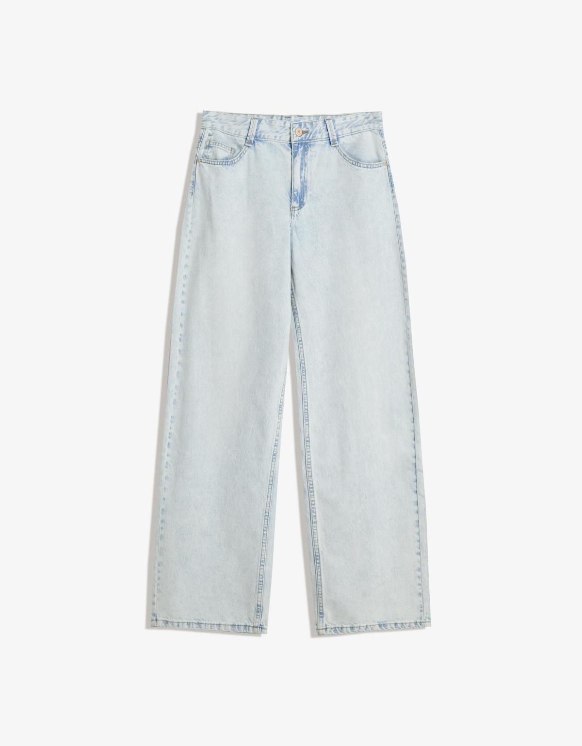 버쉬카 연청 와이드핏 배기 데님 팬츠 5024/074 LIGHT BLUE - 상세 이미지 3