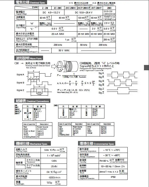 HES-36-2MD-800-050-00E 일본 오리지널 인코더