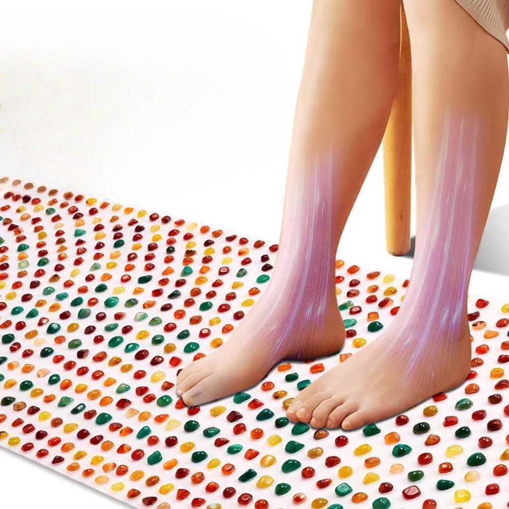 자갈 지압 매트 발 지압용 혈자리 마사지 건강 지압판 40x60cm - 상세 이미지 2