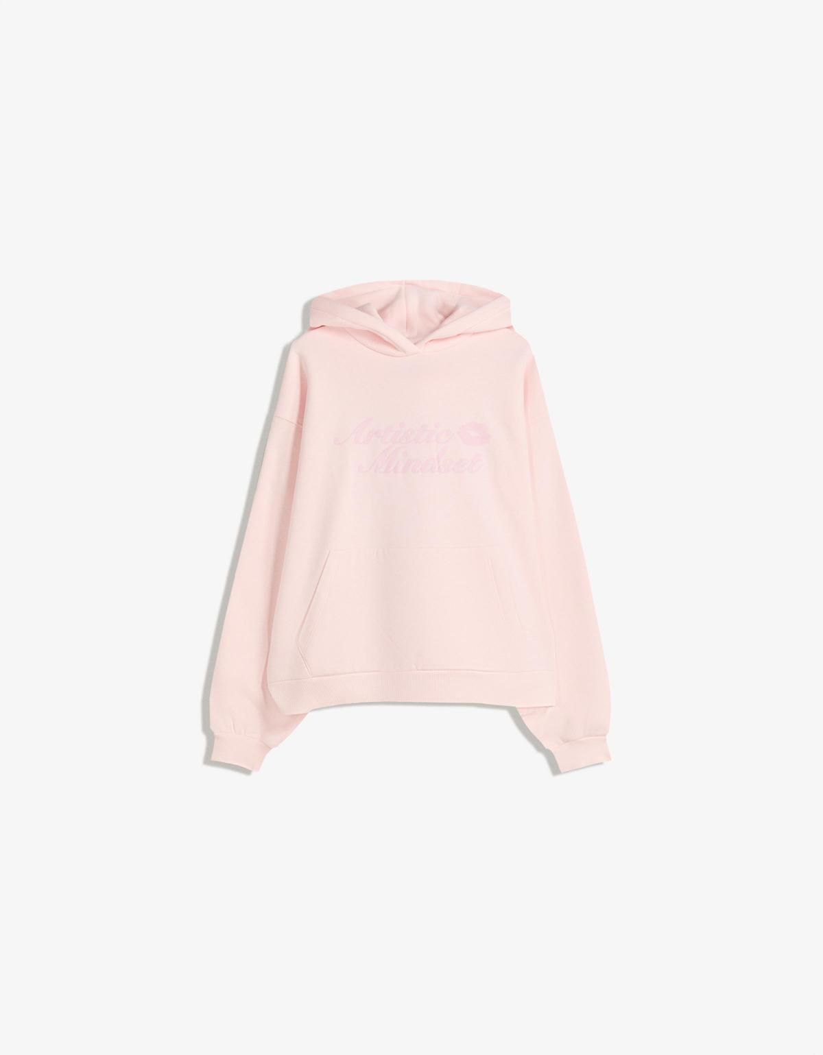 버쉬카 트렌디 라이트핑크 프린트 후드티 7217/173 PINK - 상세 이미지 3