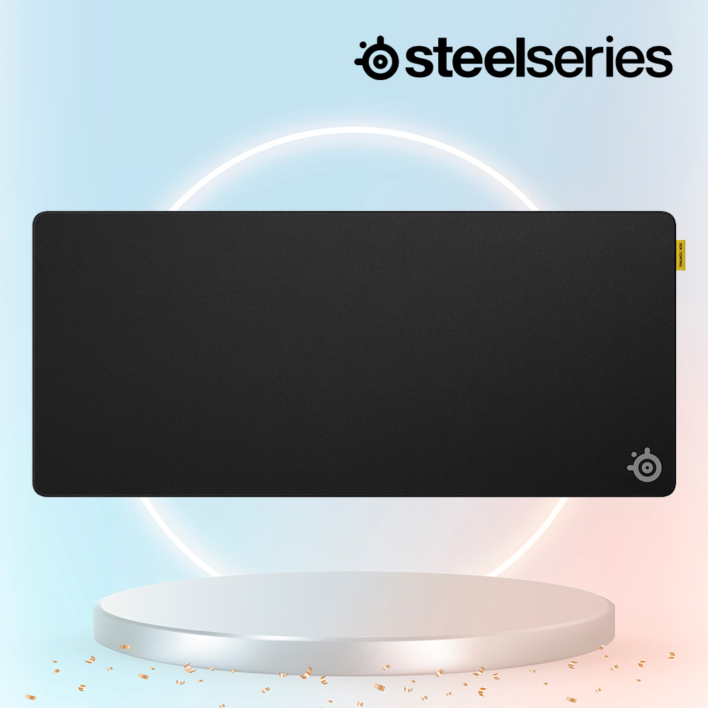 [국내정발] 스틸시리즈 QCK PRO 퍼포먼스 게이밍마우스패드 블랙, 컨트롤 XL 장패드