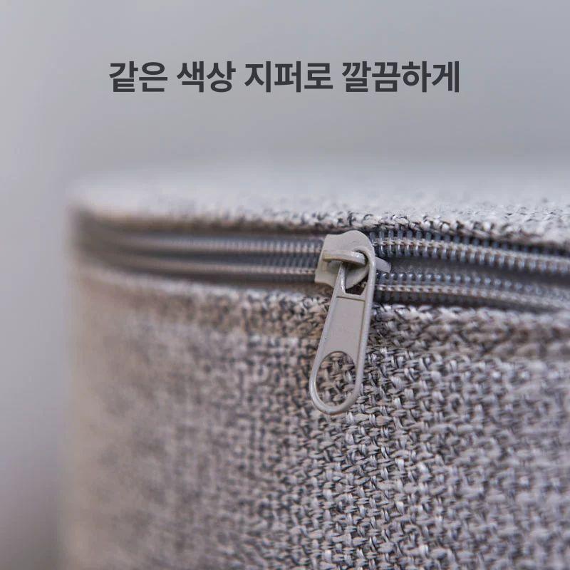 쿠션 거실 방석 인태리어 키즈카페 다용도 의자 카키 직경 40cm 높이 20cm - 상세 이미지 3