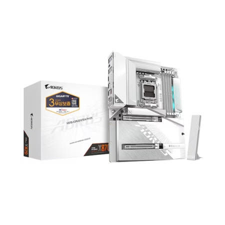 GIGABYTE X870 AORUS STEALTH ICE 피씨디렉트 (AMD X870/ ATX-후면커넥터-스텔스)