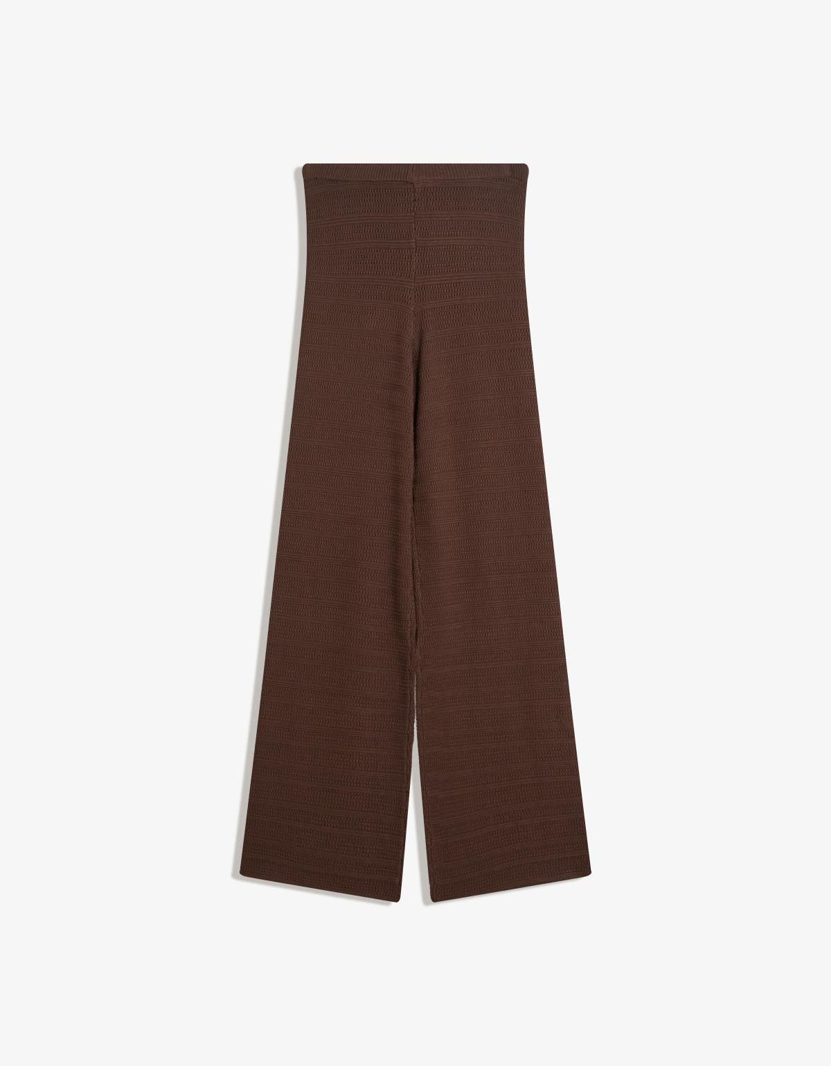버쉬카 모던 오픈워크 와이드 팬츠 5202/623 BROWN - 메인 이미지