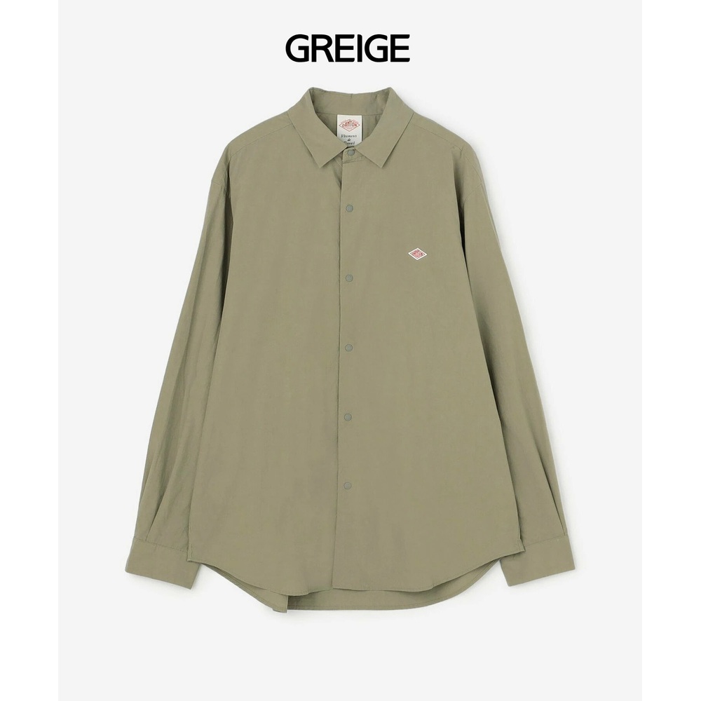 단톤 타이프라이터 남성 스냅버튼 긴팔셔츠 DT-B0394TYF GREIGE 40 - 상세 이미지 4