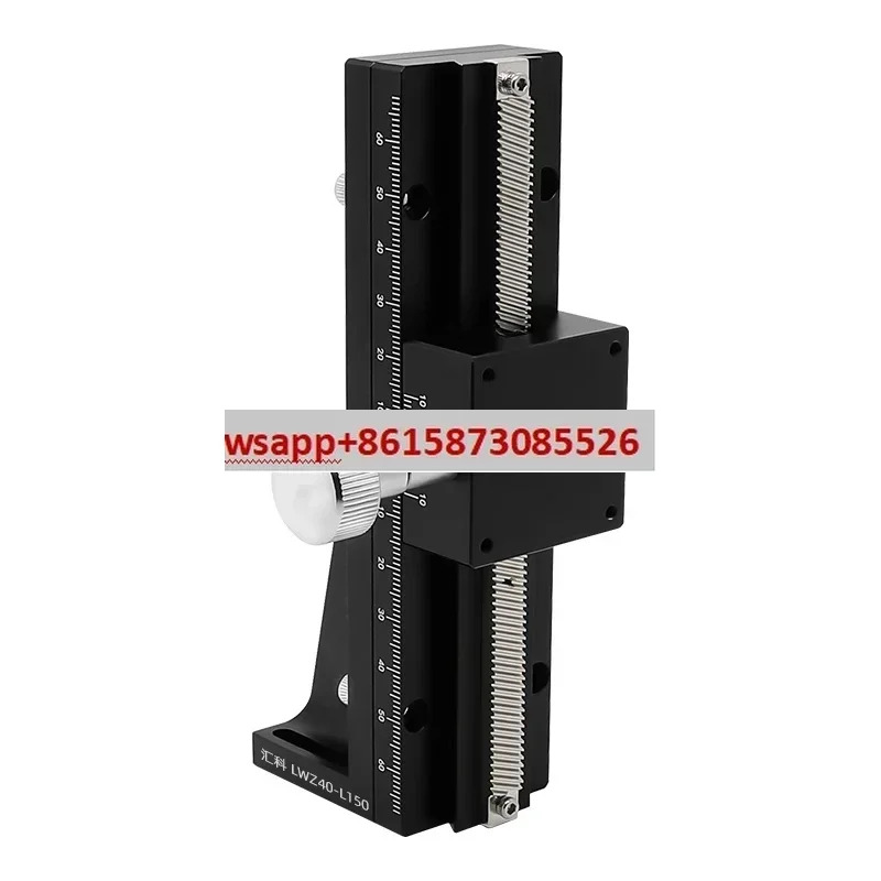 Z축 더브테일 긴 스트로크 수직 리프팅 수동 변위 미세 조정 슬라이드 테이블 LWZ40 LWX60 25